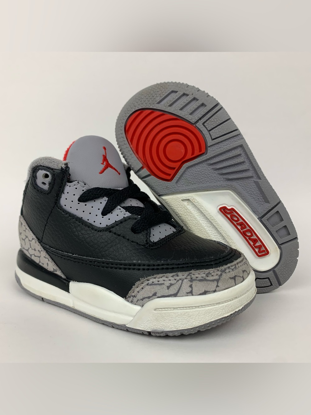 Nike Air Jordan 3 Retro ‘Black Cement’ DM0968-010 Toddler Shoes Size 6c